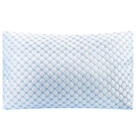 2Pcs Or 1Pc Cooling Memory Foam Pillow Ventilated Soft Bed Pillow With Cooling Gel Infused Memory Foam Machine Washable