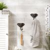 Set of 2 Elephant Wall Hooks - Decorative and Functional