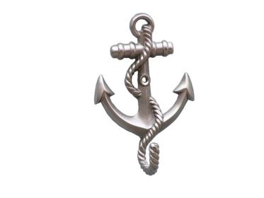 Silver Finish Anchor With Rope Hook 5""