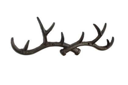 Cast Iron Antler Wall Hooks 15""