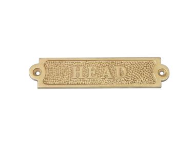Brass Head Sign 6""