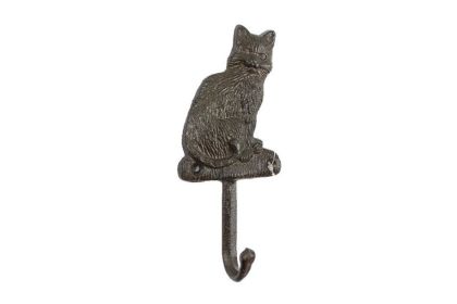 Cast Iron Cat Hook 7""
