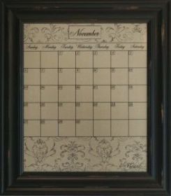Dry Erase Calendar Board Framed Black Large Mocha Home Decoration