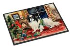NEW Japanese Chin Cozy Christmas Doormat Front Door Mat Indoor Outdoor Rugs for Entryway, Non Slip Washable Low Pile, 18H X 27W