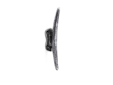 Rustic Silver Cast Iron Cleat Wall Hook 6""