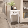 Wooden Nightstand with a Drawer,Storage End Table for Bedroom,Bathroom,Livingroom
