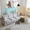 [VIDEO provided] [New] 119*55" Modern Oversized Sectional Sofa,L-shaped Luxury Couch Set with 2 Free pillows