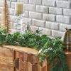Artificial Christmas Garland, 5.5 ft Eucalyptus Leaves Garland for Christmas Indoor Outdoor Garden Gate Front Door Home Wall Window Stair Decor