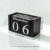 Elevate Your Home Decor with This Stylish European Pastoral Wooden Perpetual Desk Calendar