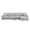 [VIDEO provided] [New] 119*55" Modern Oversized Sectional Sofa,L-shaped Luxury Couch Set with 2 Free pillows