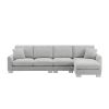 [VIDEO provided] [New] 119*55" Modern Oversized Sectional Sofa,L-shaped Luxury Couch Set with 2 Free pillows