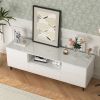 High Gloss Panel Modern TV Console, TV Stand, Entertainment Center with Storage Shelves,TV Cabinet for Living Room, Bedroom