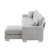 [VIDEO provided] [New] 119*55" Modern Oversized Sectional Sofa,L-shaped Luxury Couch Set with 2 Free pillows