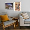 Trendy Decor 4U 2- Piece Vignette Star Spangled Night, God & Country White Framed Wall Art for Living Room
