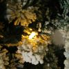 6ft Flocking Tied Light Christmas Tree