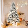 5FT PE&PVC Flocked Artificial Christmas Tree ,With 768 branch tips and metal stand
