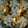 6ft Flocking Tied Light Christmas Tree