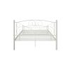 Full Size Unique Flower Sturdy System Metal Bed Frame with Headboard and Footboard