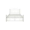 Full Size Unique Flower Sturdy System Metal Bed Frame with Headboard and Footboard
