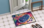 Colorful Blueberries Doormat Front Door Mat Indoor Outdoor Rugs for Entryway, Non Slip Washable Low Pile, 24H X 36W