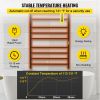 VEVOR Heated Towel Rack, 10 Bars Design, Powder Coated Stainless Steel Electric Towel Warmer with Built-in Timer, Wall-Mounted for Bathroom