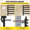 VEVOR Heated Towel Rack, 10 Bars Design, Powder Coated Stainless Steel Electric Towel Warmer with Built-in Timer, Wall-Mounted for Bathroom