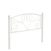 Full Size Unique Flower Sturdy System Metal Bed Frame with Headboard and Footboard