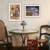 Trendy Decor 4U 2- Piece Vignette Star Spangled Night, God & Country White Framed Wall Art for Living Room