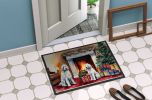 Komondor Cozy Christmas Doormat Front Door Mat Indoor Outdoor Rugs for Entryway, Non Slip Washable Low Pile, 24H X 36W