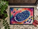 Colorful Blueberries Doormat Front Door Mat Indoor Outdoor Rugs for Entryway, Non Slip Washable Low Pile, 24H X 36W