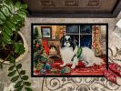 NEW Japanese Chin Cozy Christmas Doormat Front Door Mat Indoor Outdoor Rugs for Entryway, Non Slip Washable Low Pile, 18H X 27W