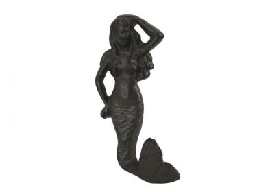 Cast Iron Mermaid Hook 6""