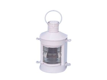 Iron Masthead Oil Lamp 12"" - White
