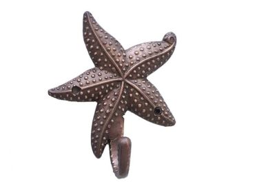 Antique Copper Starfish Hook 5""