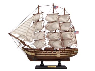 Wooden USS Constitution Tall Model Ship (size: 15"")