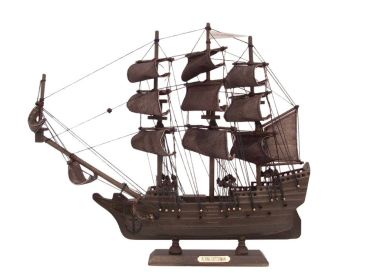 Wooden Flying Dutchman Model Pirate Ship (Option: Size)