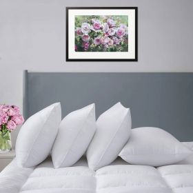 Set of 4 - Down Alternative Pillows - Machine Washable (Option: Queen size)
