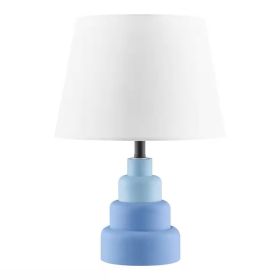 Small Desk Light Table Lamp with White Fabric Shade for Bedside Nightstand (Option: Color)