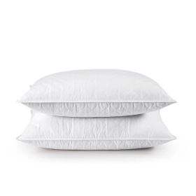 Set of 2 Machine Washable Down Feather Blend Pillow in (Option: King size)