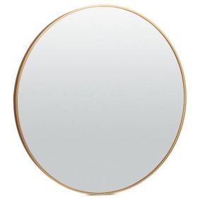 36 Inch Round Bathroom Vanity Wall Mirror Frame (Finish: Matte Gold)