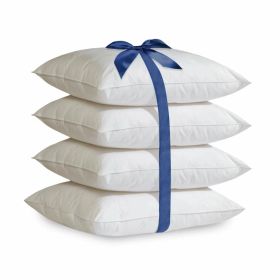 Set of 4 - Down Alternative Pillows - Machine Washable (Option: Standard size)