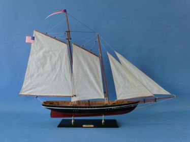 Wooden America Model Sailboat Decoration (Option: 35"")
