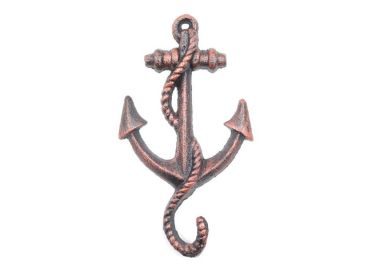 Rustic Copper Cast Iron (Option: Anchor Hook 5"")