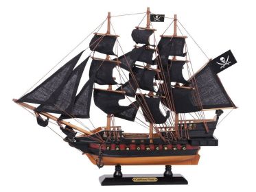 Wooden Caribbean Pirate Black Sails Limited Model Pirate Ship (Option: 15"")