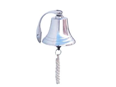 Chrome Hanging Harbor Bell (size: 5.5"")