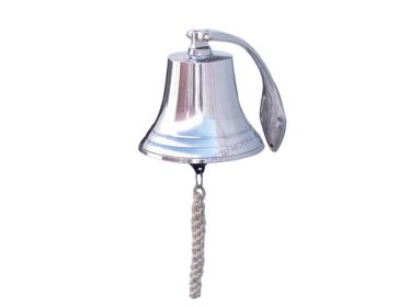 Chrome Hanging Harbor Bell (size: 7"")