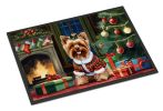 Yorkshire Terrier Doormat Front Door Mat Indoor Outdoor Rugs for Entryway, Non Slip Washable Low Pile, 24H X 36W