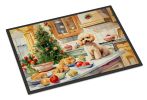 Poodle Christmas Doormat Front Door Mat Indoor Outdoor Rugs for Entryway, Non Slip Washable Low Pile, 24H X 36W