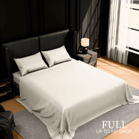 Bedding Full Bed Sheets Set - 4 Piece Bedding - Brushed Microfiber - Shrinkage And Fade Resistant - Easy Care -Full (Color: White)
