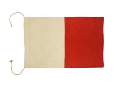Letter Cloth Nautical Alphabet Flag Decoration 20"" (Letter: H)